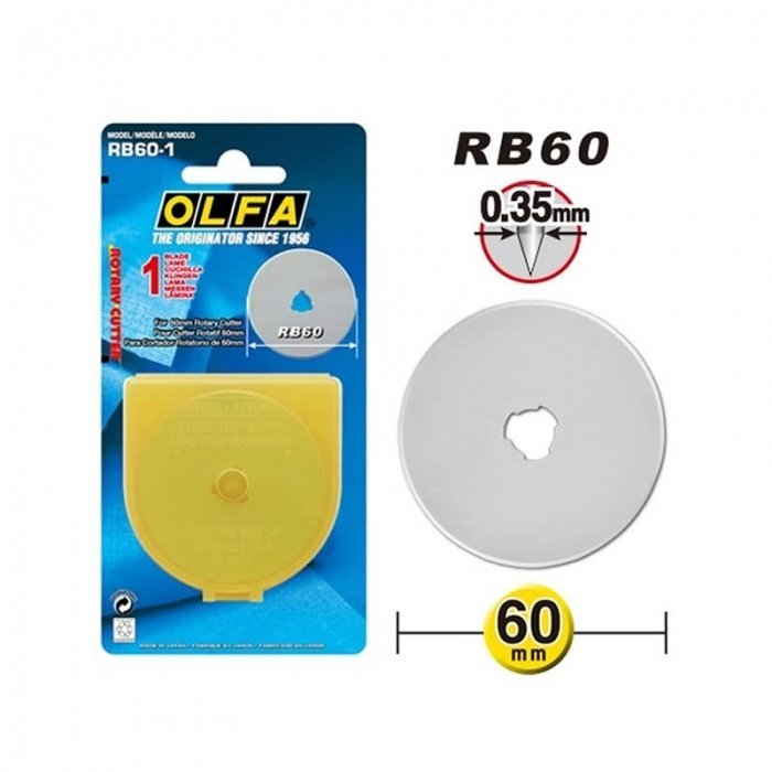 Rb60-1 Yuvarlak Maket Bıçağı Yedeği 60mm