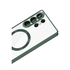 Samsung Galaxy S26 Ultra Kross Magneticsafe Kapak - Koyu Yeşil