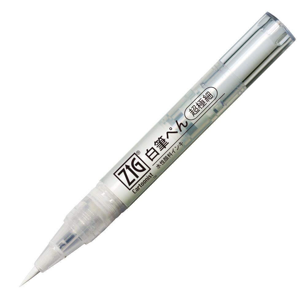 Brush Pen Ultra Fine Fırça Uçlu Kalem Beyaz