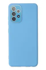 Newface Samsung Galaxy A53 5g Kılıf Lansman Glass Kapak - Mavi