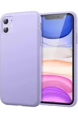 Newface Apple İphone 11 Kılıf First Silikon - Lila