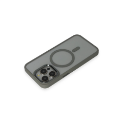 İphone 15 Pro Max Kılıf Room Magneticsafe Silikon - Gri