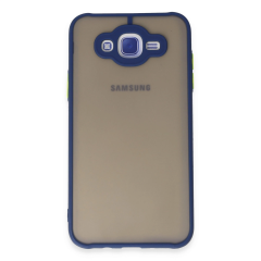 Samsung Galaxy J7 Kılıf Montreal Silikon Kapak - Lacivert