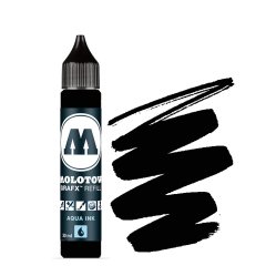 Grafix Aqua Ink Refill 30ml - N:422 Deep Black