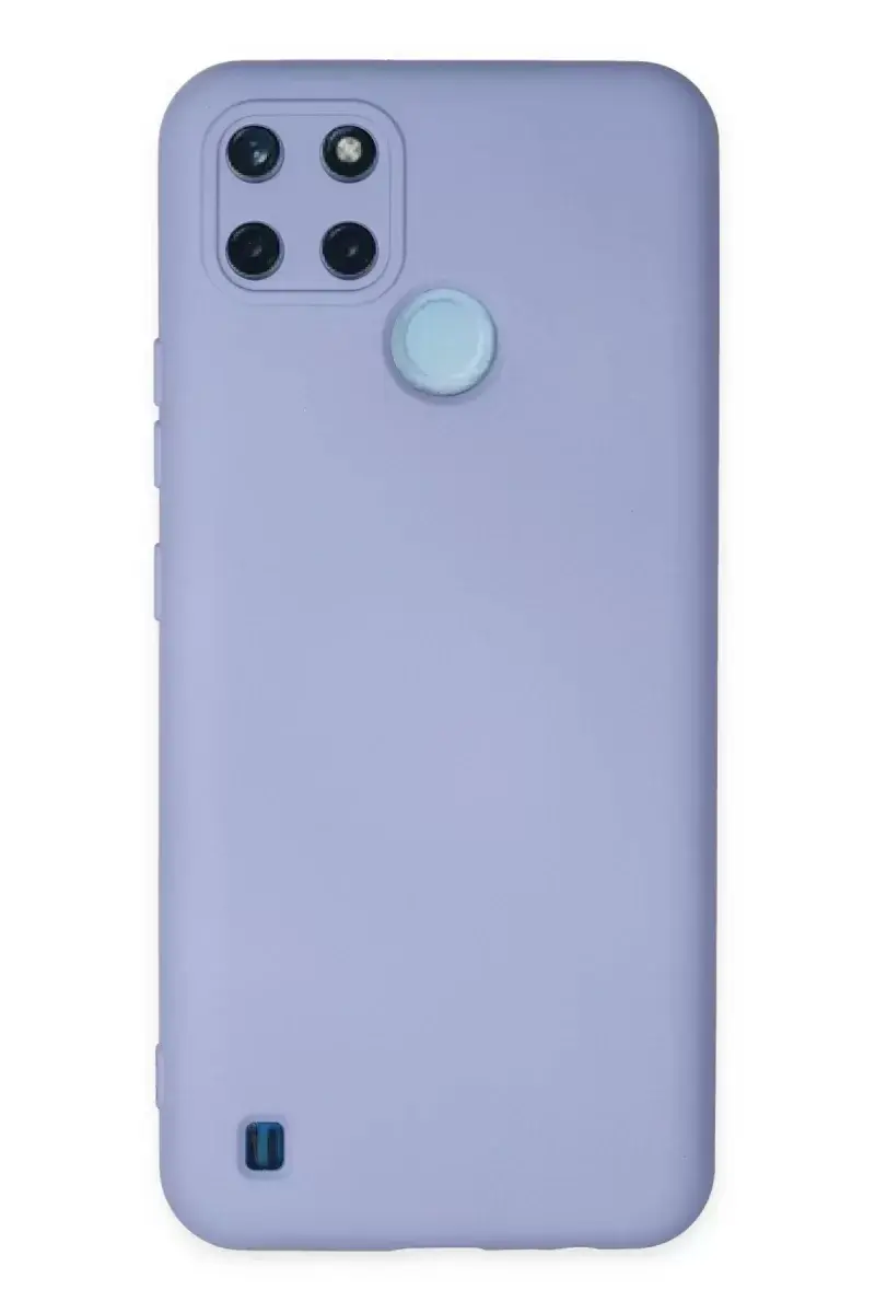 Newface Realme C25y Kılıf Nano İçi Kadife Silikon - Lila