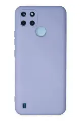 Newface Realme C25y Kılıf Nano İçi Kadife Silikon - Lila