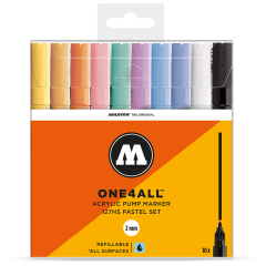 One4All Akrilik Marker 127HS Pastel Set - 10'lu