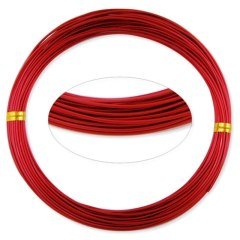 Aluminyum Tel - Kırmızı - 2,5mm-5mt.