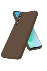 Newface Samsung Galaxy A56 Kılıf First Silikon - Kahverengi