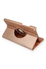 Newface Samsung Galaxy T290 Tab A 8 Kılıf 360 Tablet Deri Kılıf - Rose Gold