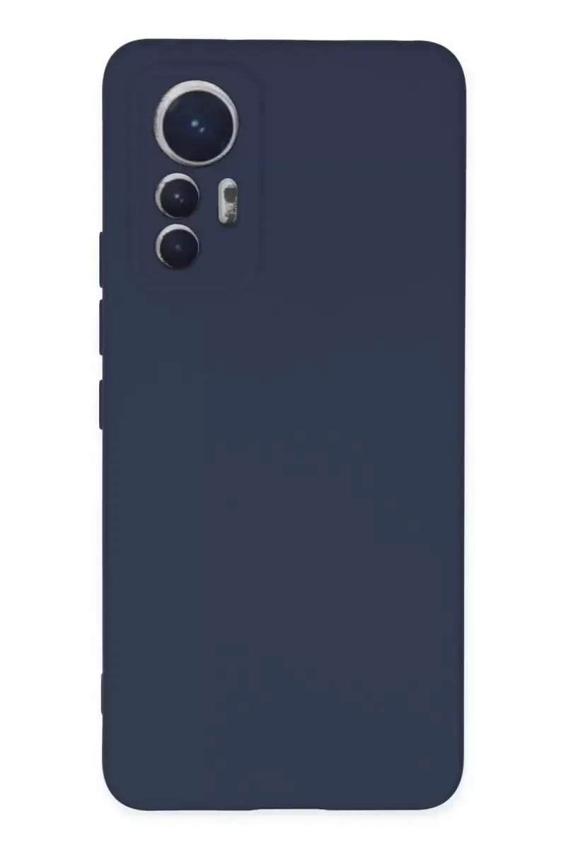 Newface Xiaomi Mi 12 Lite Kılıf Nano İçi Kadife Silikon - Lacivert