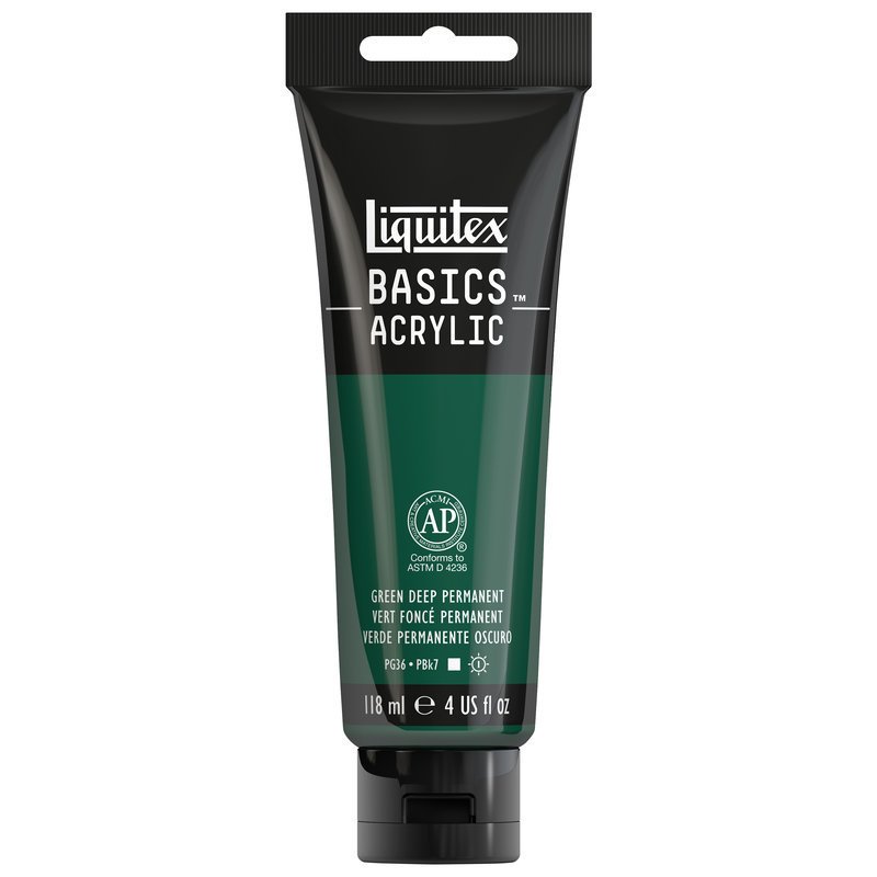 Basics Akrilik 118ml - Deep Green Permanent 350
