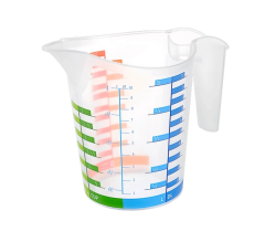 Ölçü Kabı Dereceli Renkli 1000 Ml + 500 Ml Set