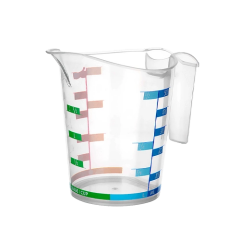 Ölçü Kabı Dereceli Renkli 1000 Ml + 500 Ml Set