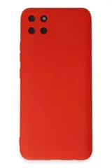 Newface Realme C11 Kılıf Nano İçi Kadife Silikon - Kırmızı