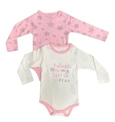 Bumbo Bebek ER1019 2li Body Pembe Ekru 0-3 Ay