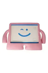 Newface İpad 4 9.7 Kılıf Karakter Tablet Silikon - Açık Pembe