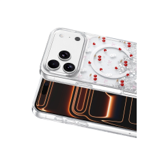 Onegif  İphone 17 Pro Misk Simli Magsafe Kapak - Desen 5