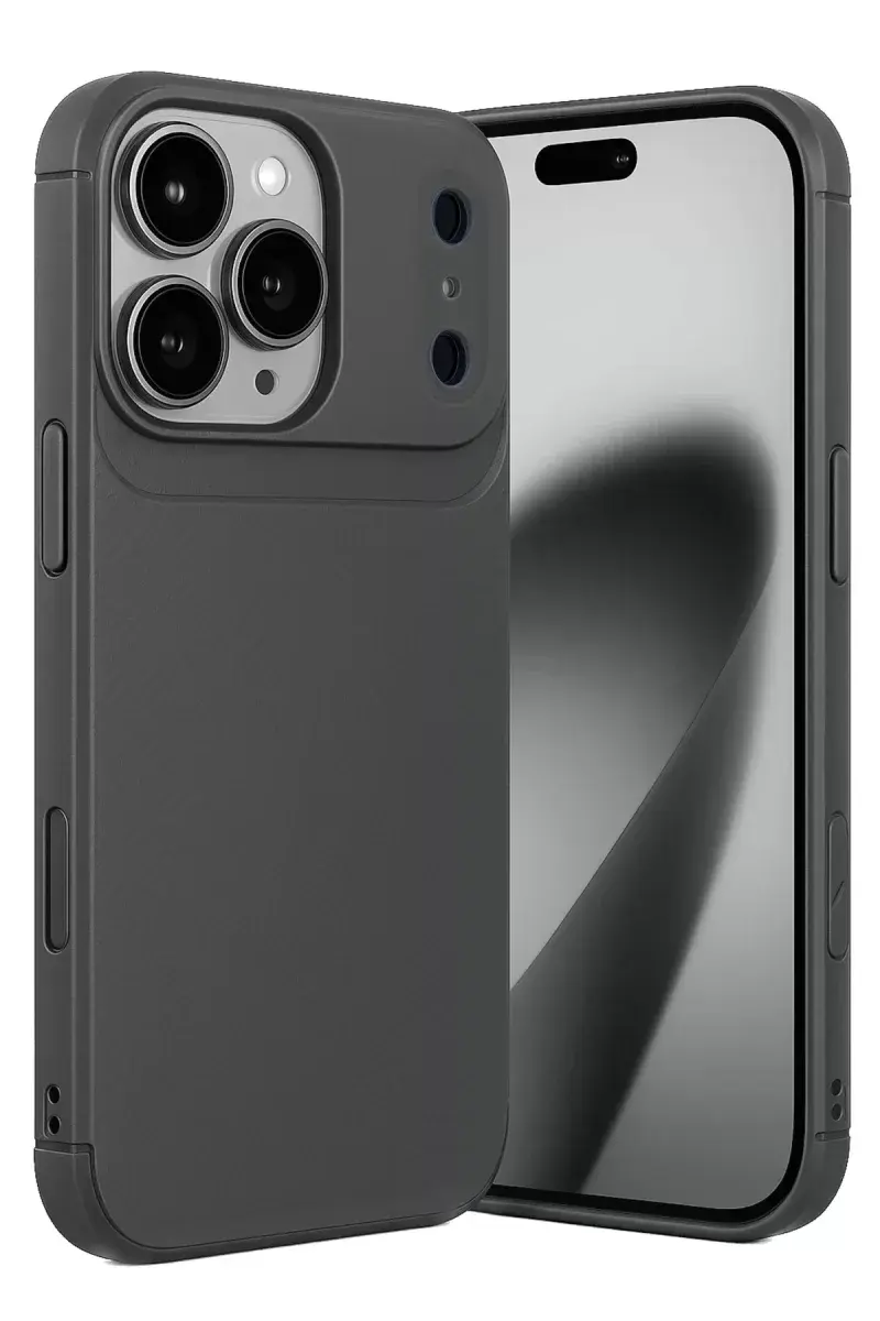 Newface Apple İphone 17 Pro Max Auto Focus Karbon Kapak - Gri