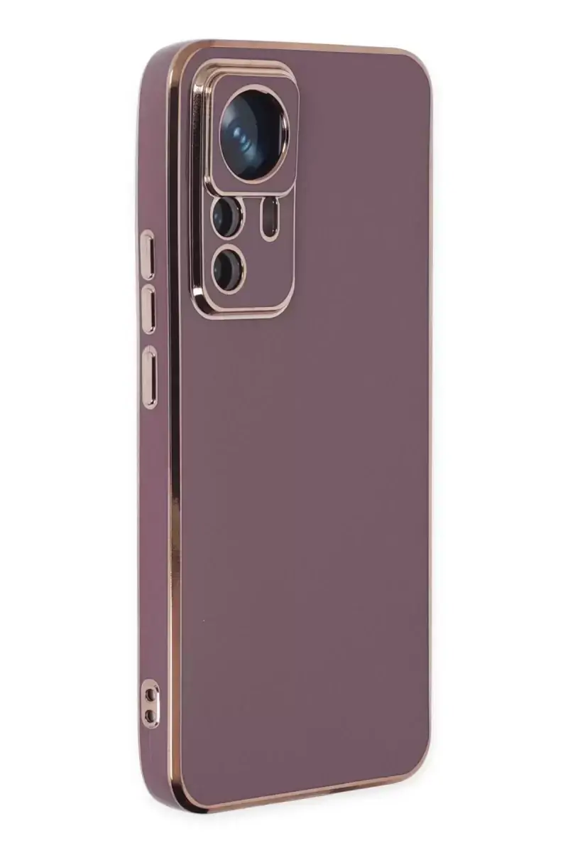 Newface Xiaomi Mi 12t Pro Kılıf Volet Silikon - Mor