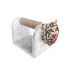 Markapet Kaplan Kafalı Tırmalama Tahtası 23 x 30 x 30 cm Beyaz-Taba