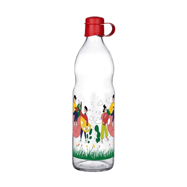 Frido Desenli Cam Suluk  1000 Ml