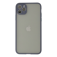 İphone 12 Pro Max Kılıf Montreal Silikon Kapak - Gri