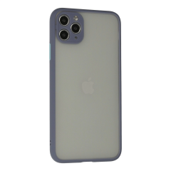 İphone 12 Pro Max Kılıf Montreal Silikon Kapak - Gri