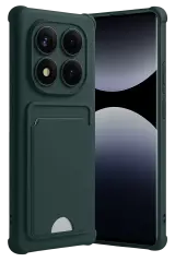 Newface Xiaomi Redmi Note 14 Pro 5g Kelvin Kartvizitli Silikon - Koyu Yeşil