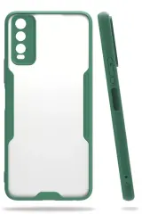 Newface Vivo Y11s Kılıf Platin Silikon - Yeşil