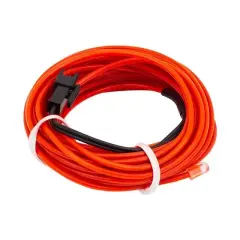 Powermaster Pm-6076 5 Metre 5 Volt Usb Adaptörlü Neon Kırmızı İp Aydınlatma