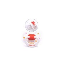 BabyTime BT123 Silikon Damaklı Desenli Emzik N.2 - Turuncu