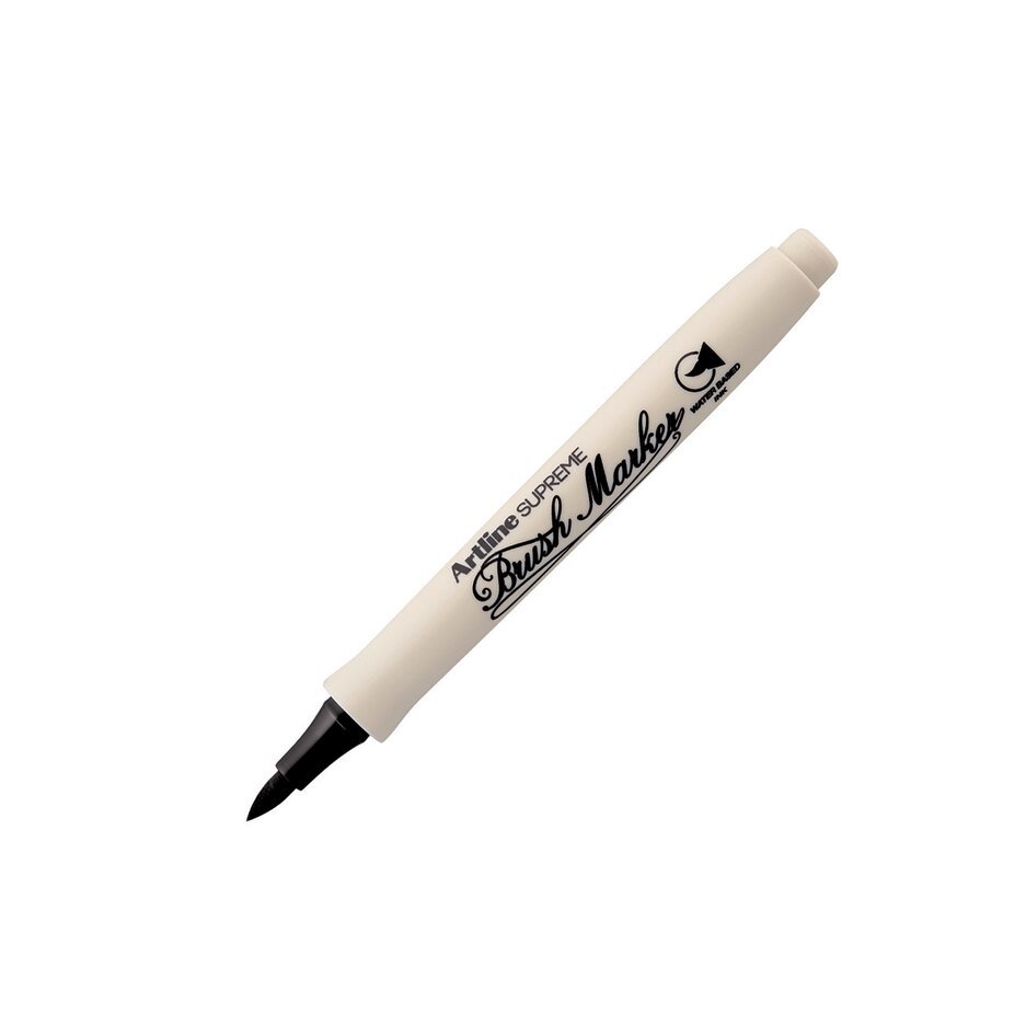 Supreme Brush Marker Fırça Uçlu Kalem Siyah
