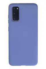 Newface Samsung Galaxy S20 Kılıf Nano İçi Kadife Silikon - Lila