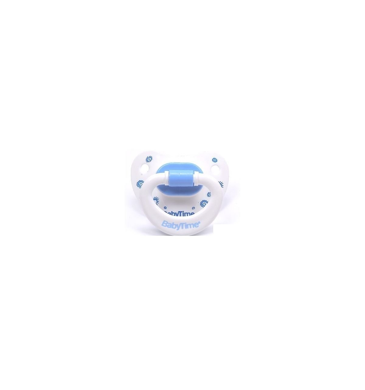 BabyTime BT123 Silikon Damaklı Desenli Emzik No 2 - Mavi