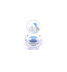 BabyTime BT123 Silikon Damaklı Desenli Emzik No 2 - Mavi