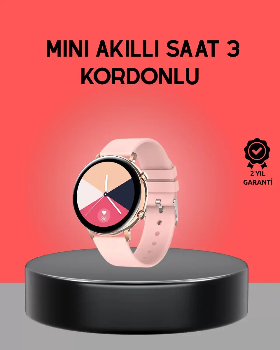 Akıllı Saat – Adım Sayar, Bildirim Görüntüleme, Suya Dayanıklı