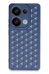 Newface Xiaomi Redmi Note 13 Pro 4g Kılıf Petek Silikon Kapak - Lacivert