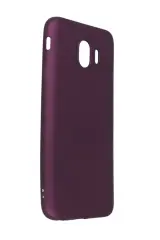 Newface Samsung Galaxy J4 Kılıf First Silikon - Mürdüm