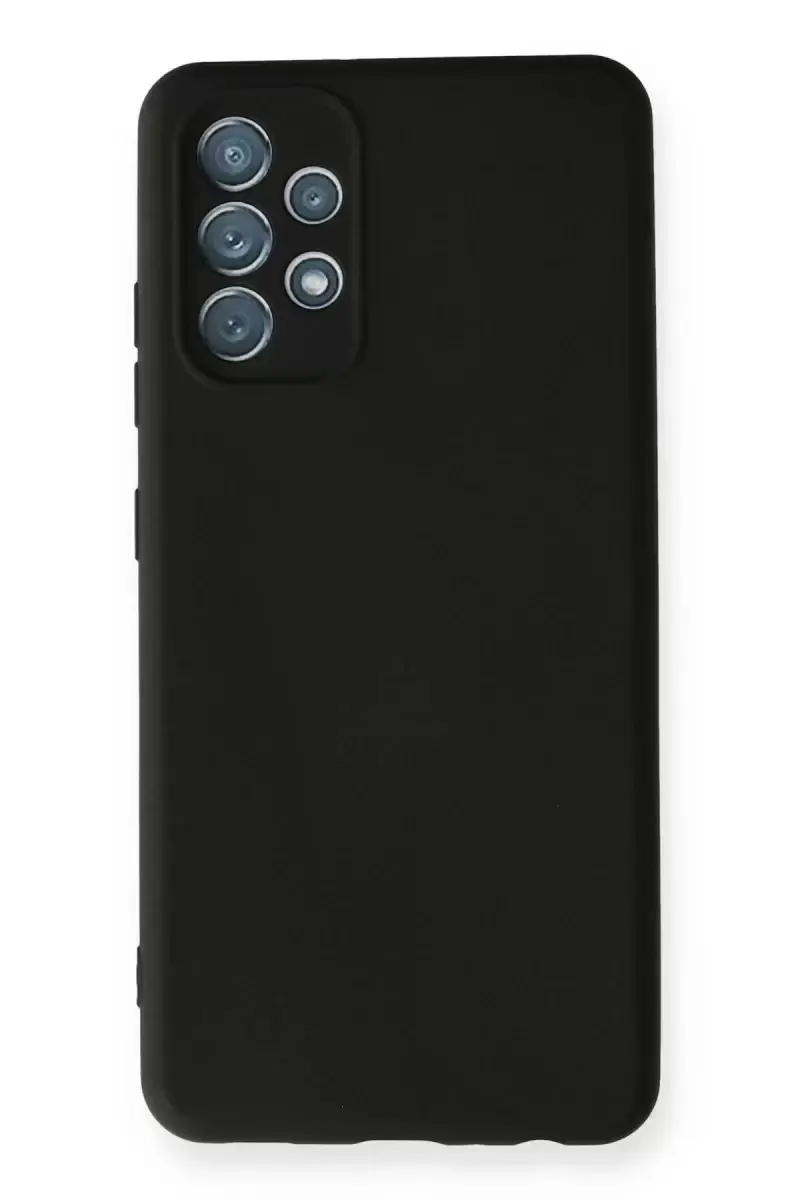Newface Samsung Galaxy A32 Kılıf Nano İçi Kadife Silikon - Siyah
