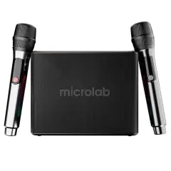 Microlab M60 Vega 100w Rgb 2 Adet Kablosuz Mikrofonlu Bluetooth Karaoke Hoparlör (15.000mah Batarya)