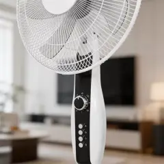 Everest Fan11 Cool Air 16'' 50 Watt 5 Pervaneli 3 Kademe 1200rpm Zaman Ayarlı Vantilatör - Beyaz