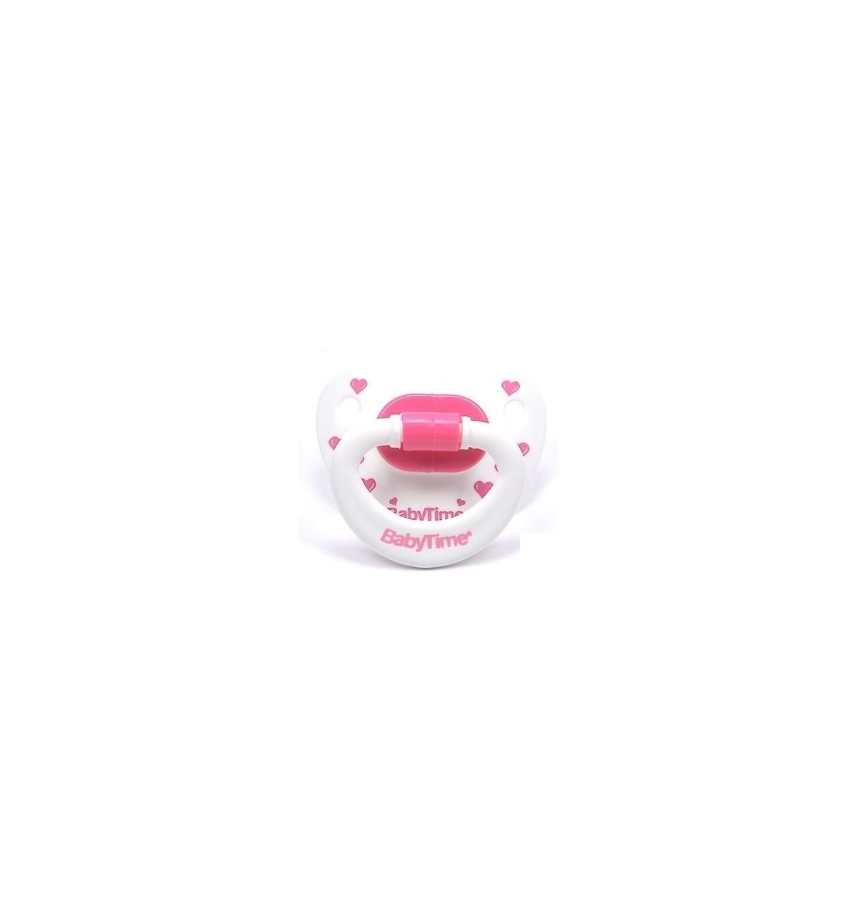 BabyTime BT123 Silikon Damaklı Desenli Emzik No 2 - Pembe