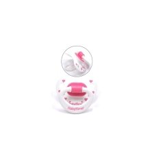 BabyTime BT123 Silikon Damaklı Desenli Emzik No 2 - Pembe