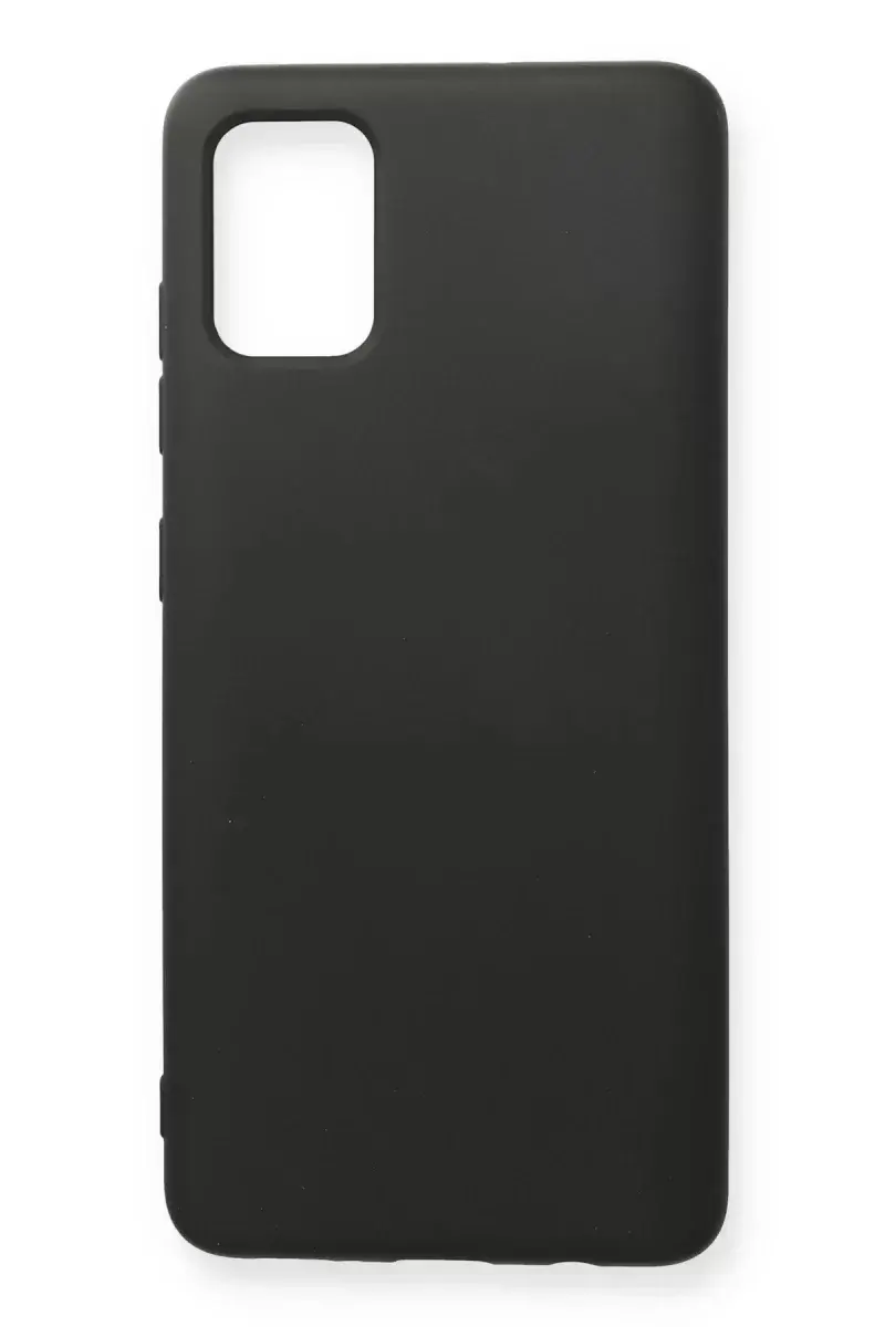Newface Samsung Galaxy A71 Kılıf Nano İçi Kadife Silikon - Siyah