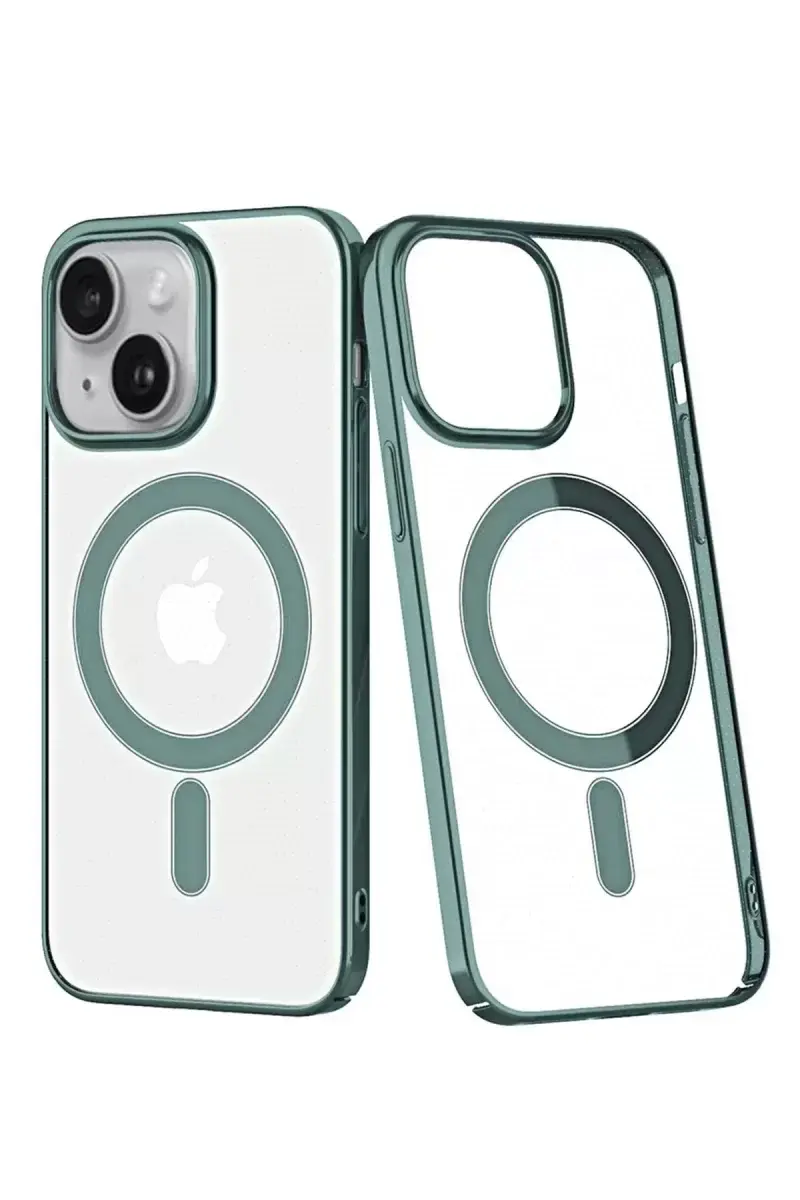 Newface İphone 14 Plus Kılıf Element Magneticsafe Sert Kapak - Köknar Yeşili