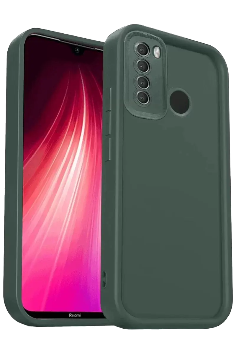 Newface Xiaomi Redmi Note 8 Kılıf Viera Silikon - Koyu Yeşil