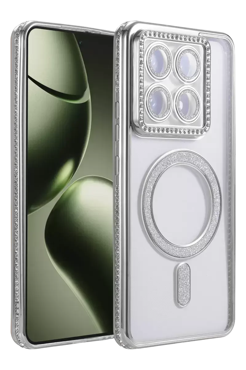 Newface Xiaomi Mi 14t Pro Joke Simli Magneticsafe Kılıf - Gümüş