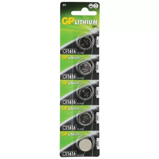 Gp Cr1616 Lityum 3 Volt Pil 5'li Paket