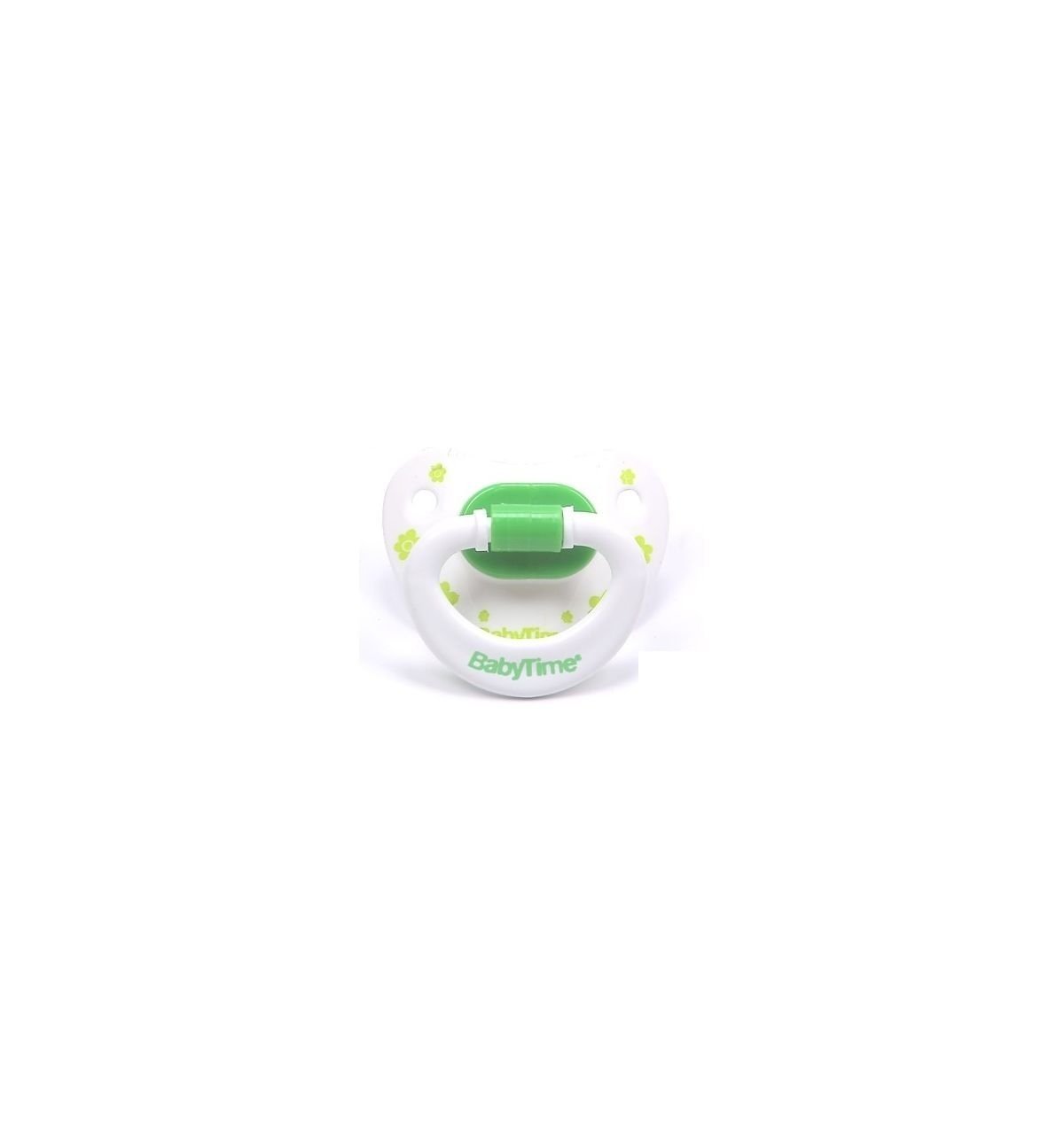 BabyTime BT123 Silikon Damaklı Desenli Emzik No 2 - Yeşil